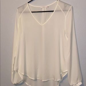 White long sleeved blouse